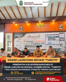 KALURAHAN HARGOMULYO RESMI LUNCURKAN INOVASI LAYANAN DIGITAL TUMOTO 